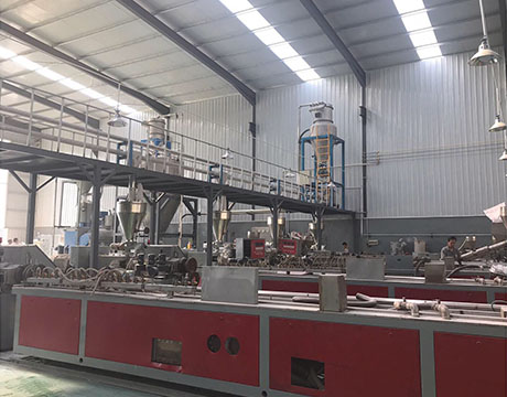 Tube Chain Conveying System For PVC  Window Profiles Extruder Line