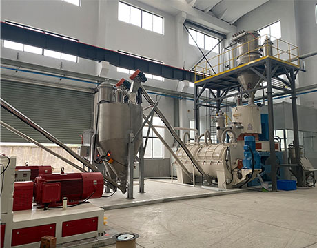 Automatic Feeding Dosing Mixing Conveying System For PVC Wall Panel Extruder Line