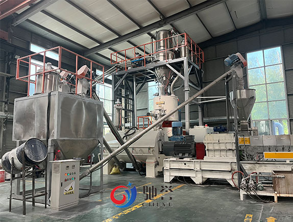 PVC Automatic Compounding Weighing Feeding System For Extruder Line Mixing Machine