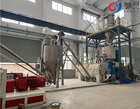 Automatic Feeding Weighing Mixing Conveying System For SPC Floor Extruder Production Line
